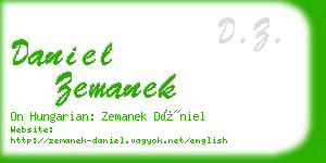 daniel zemanek business card